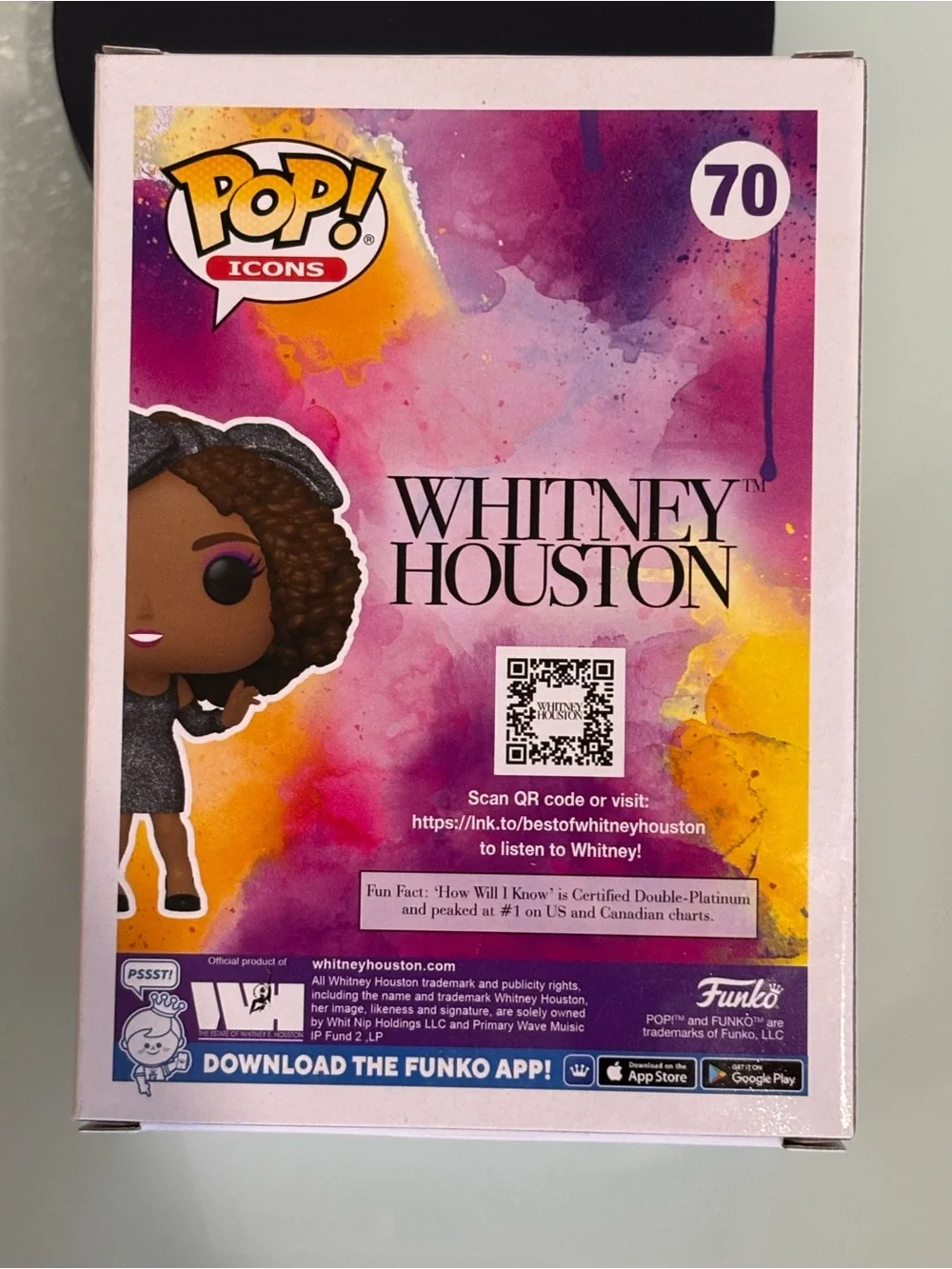 Funko Pop! Icons Whitney Houston #70 Diamond Collection Target Exclusive